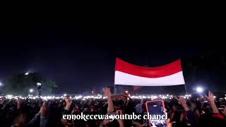 Ribuan Orang Mengumandangkan Lagu Indonesia Raya di Alon-alon Ponorogo