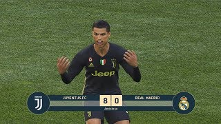 PES 2019 GAMEPLAY Juventus Vs Real Madrid | Cristiano Ronaldo MARCA DOBLETE al MADRID y lo CELEBRA!