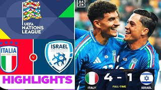 Italia Israele (4-1) Gli Highlights | UEFA Nations League | Italia-Israele | italy vs isreal