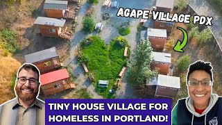 Tiny House Community for Homeless in Portland, Oregon (Full Tour)