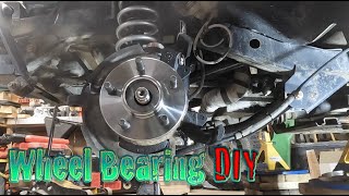 DIY JEEP TJ XJ HOW TO CHANGE FRONT WHEEL HUB BEARING