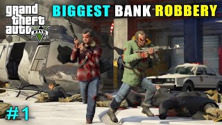 First Biggest Robbery In Bank | Amazing fighting Gta 5