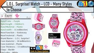 L.O.L. Surprise Kids Watch - LCD - Many Styles to Choose for Girls Surprise