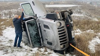 СПАСЛО ТОЛЬКО ЧУДО ЖЁСТКИЙ ПЕРЕВОРОТ Jeep Wrangler Rubicon