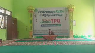 Pertemuan & Ngaji Bareng TPQ Kortan Gandusari bertempat MI Nurul Ulum(Kiyai Sonhaji)