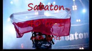 Sabaton 40 to 1 + lyrics