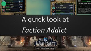 A quick look at Faction Addict (WoW addon)