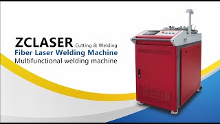 ZCLASER Red Cabinet 1000w 1500w 2000w 3000w Fiber Laser Welding&Cutting Machine