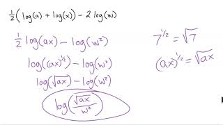 College Algebra - Using Properties of Logarithms to Expand & Condense