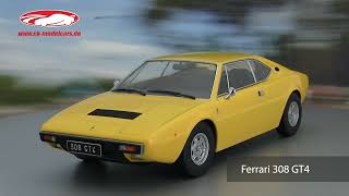 ck-modelcars-video: Ferrari 308 GT4 Baujahr 1974 gelb 1:18 KK-Scale