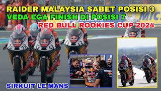 Veda ega finish di posisi 7 raider malaysia sabet posisi 3 red bull rookies le mans 2024