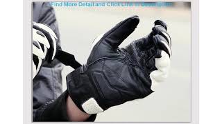 Motorcycle gloves black racing leather motorcycle white road racing team gloves summer