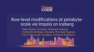 Row-level modifications at petabyte-scale via Impala on Iceberg