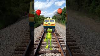 Frog_magic_video___dance_train_funny_vfx_viral_#funny youtubeshorts(360p)