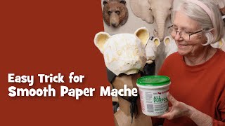 Make Paper Mache Smooth With Drywall Joint Compound