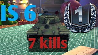 World of tanks blitz. Is6. 7 kills.