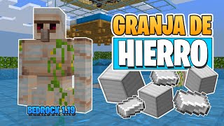 GRANJA de HIERRO para MINECRAFT BEDROCK 1.19 🔥