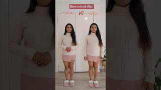 "How to Look Slimmer Instantly:  Easy Tricks! #youtubeshorts #fashionhacks #howtostyle