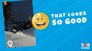 😎 That Looks So Good | Skiing | Snowboarding | Snowboard Tricks | Ski 🔥 ADVENTURES FEVER #shorts