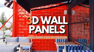 3D WALL | DUVAR KAPLAMA | KAFE DUVAR DEKORASYONU | #3dwall