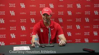 Houston Cougars Willie Fritz reacts to beating TCU, 30-19!