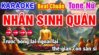 Nhân Sinh Quán (Từ Cửu Môn Hồi Ức) Karaoke Beat Chuẩn Tone Nữ - Hà My Karaoke