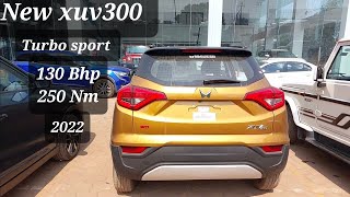 Mahindra New xuv300 w8 optional | turbo sport launched | Top model at Rs. 12.90 lakh only. 2022