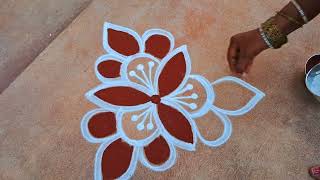 Chithirai madham3*2 flowerskolam/simplepandagamuggulu/rangolidesigns/traditionalrangoli/beatifulrang