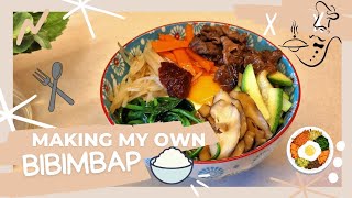 BIBIMBAP | MAKING MY OWN KOREAN RICE BOWL #bibimbap #koreanricebowl