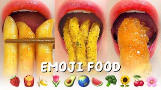 1 Hour Satisfying ASMR Eating EMOJI FOOD CHALLENGE Mukbang Compilation 먹방