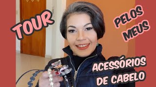 Tour pelos Meus Acessórios de Cabelo #cabelocurto #cabelogrisalho