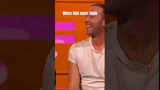 When idol meet idols, Chris Martin On Graham Norton Show #shorts