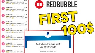 Redbubble, How I Made MY FIRST 100 DOLLARS IN REDBUBBLE