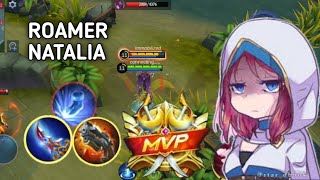 HOW TO PLAY NATALIA AS A ROAMER LIKE A PRO IN MYTHIC | TOP GLOBAL NATALIA GAMEPLAY | MLBB