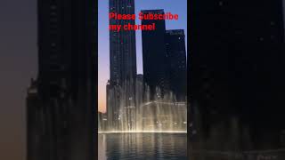 Dubai Burj Khalifa Tower and amazing water dance and music