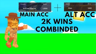 I Got 1K Wins On My Alt (2K wins combined) ROBLOX BEDWARS