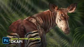 Drawing Okapi | Digital Painting Timelapse