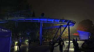 Alton towers galactica at night