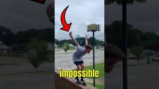 I CAN’T BELIEVE I DID THIS!😬😱 #impossible #backflip #challenge #parkour #shorts