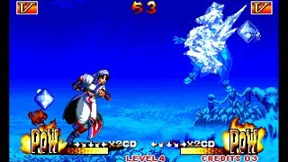 Samurai Shodown III: Rimururu playthrough lvl-4 【60fps】