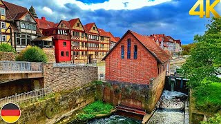 Walking tour in Han Münden, Germany 4K 60fps - A beautiful German town in autumn time