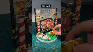 Making a miniature radioactive North pole! #miniature #chrismtas #northpole #handmade #glow #shorts