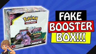 Real vs Fake Comparison! Cracking Open a Free Sealed Pokemon Unified Minds Fake Booster Box!