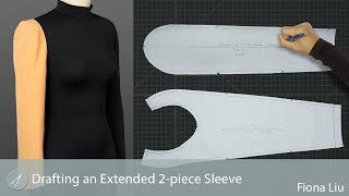 Drafting an Extended 2 piece Sleeve