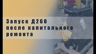 Запуск Д260 после капитального ремонта на МТЗ 1221