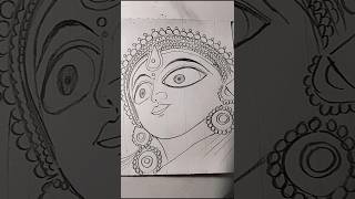 Maa Durga drawing 🪷🙏🪷#maa#maadurga#navratri  #drawing #shorts