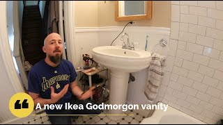 Installing an Ikea Godmorgon vanity