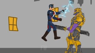 THANOS VS IRONMAN, THOR, CAPTAIN AMERICA (AVENGERS)