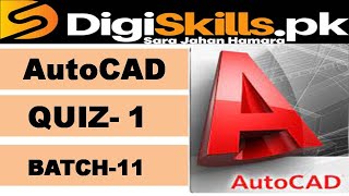 Autocad quiz 1 batch 11 solution digiskills / digiskills batch 11 autocad quiz 1 solution