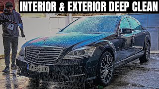 Mercedes S Class W221 Interior Deep Cleaning - Car Detailing